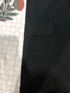 Black Cargo Track Pant For Men