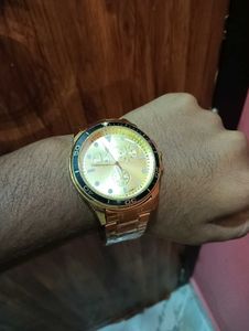 Stylish Gold-Tone Wristwatch