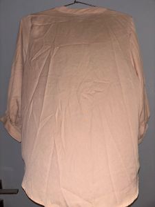 Nude 3/4 Sleeve Button Up