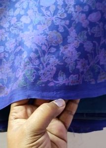💝 BLUE COLOR PRINTING SAREE