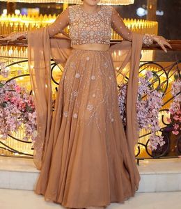 Elegant Beige Lehenga Set