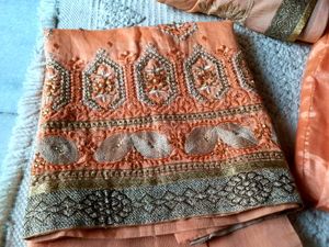Peach Embroidered Salwar Kameez