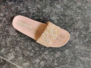 Price Drop 💧 Peach Embellished Flipflops