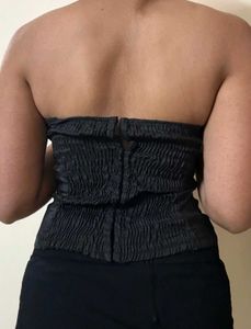 Black Strapless Tube Top