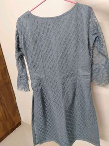 Gray Embellished Tunic