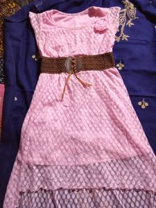 Beautiful Pink Colour Drees