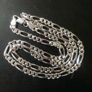 925 Silver Hallmark Tranding Figaro Chain  22"inch
