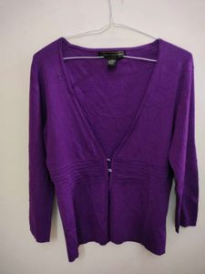 Purple Cardigan with Buttons (2 piece set)