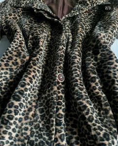 Animal Printed Overcoat