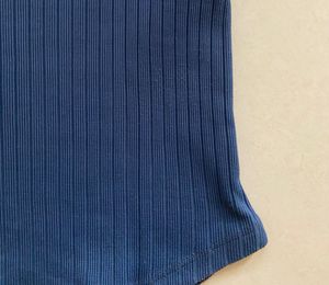 ZARA Blue Ribbed Tee