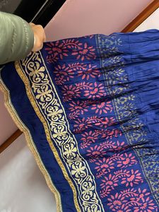 Ethnic Blue Skirt