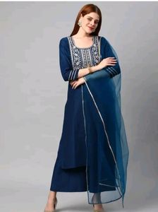 ✨Navy Blue Embroidered Kurta Set✨