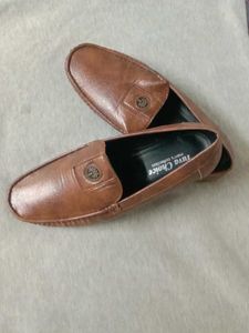 Yuva Choice Brown Leather Loafers
