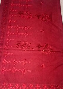 Elegant Maroon Saree