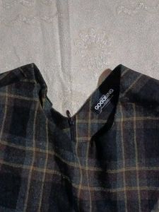 Plaid Sleeveless Dress