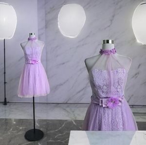 Lavender Pretty Short Dress