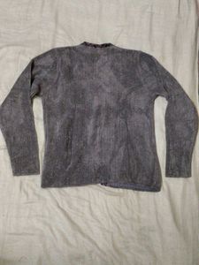 Gray Embellished Cardigan