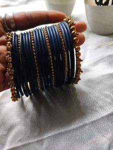 Blue & Gold Bangle Set