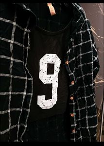 Checkered Shirt with Tee