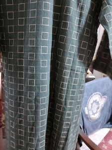 Greyish Green Checkered Kurta