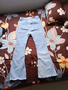 Sky Blue Bootcut Jeans