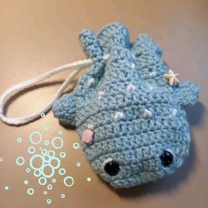 Crochet Whale Pouch
