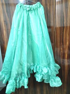 Mint Green Ruffle Skirt