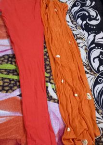 Orange Anarkali Kurta🎊