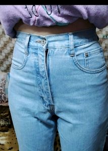 Straight Leg Denim Jeans