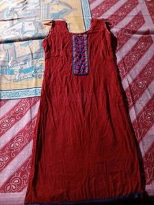 Red Suit With Flared Palazzo