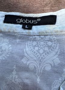 White Colour Embroidered Kurti