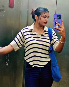 M. Label Knit Striped Top