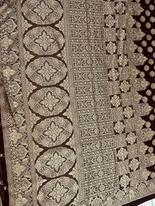 Designer Coffee Brown Beautiful Saree