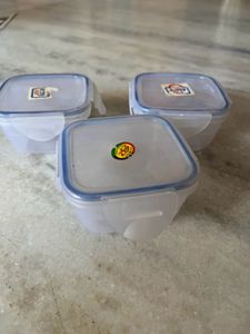 Set Of 3 150 Ml Lock Containers