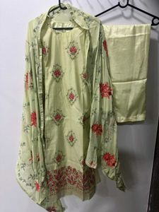 Pista Green Pant Suit Set