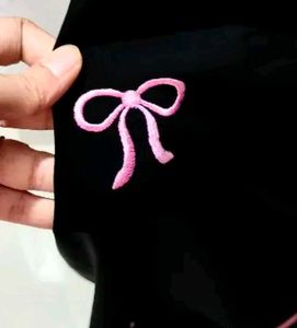 Elegant Bow Abaya(Black)