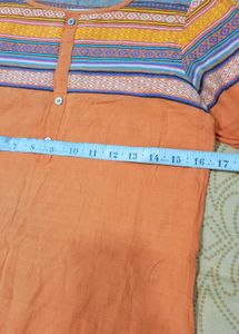 beautiful orange kurta