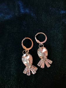 Silver Crystal Earrings