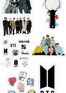 BTS Stickers (Pack Of 10)