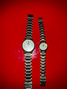 Couples Watch Silver And Gold
