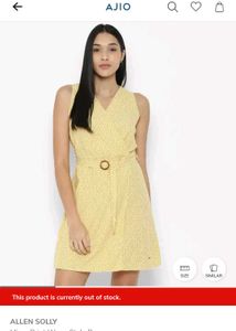 Allen Solly Wrap Type Dress - Casual Chic