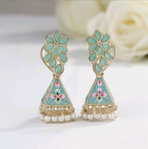 Floral Jhumka Earrings - Unused