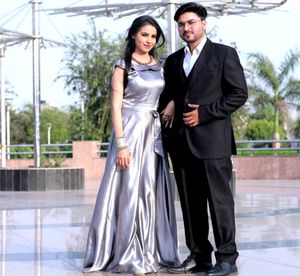Prewedding Gown Silver Colour