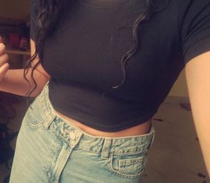 Zara Cropped T-shirt, S