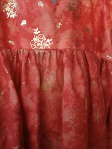 Red &amp; Gold Tunic Top