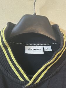 Mens Converse Black Varsity Sweatshirt