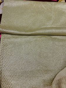 White And Golden Fabric