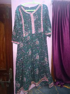 Green Floral Dress