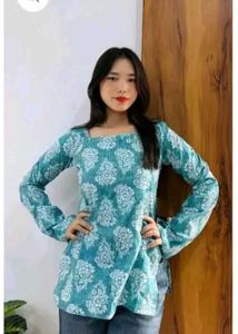 royel v neck full sleeve short kurti stylish top