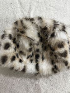 Animal Print Faux Fur fluffy hat